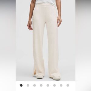 Lululemon Engineered Warmth Cable-Knit Pant – Bone | Size 4